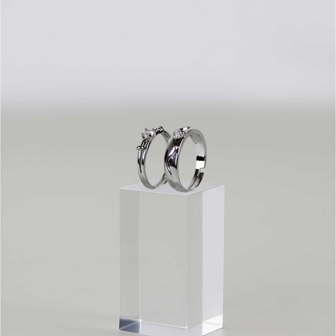 Cubic Zirconia Couple Ring