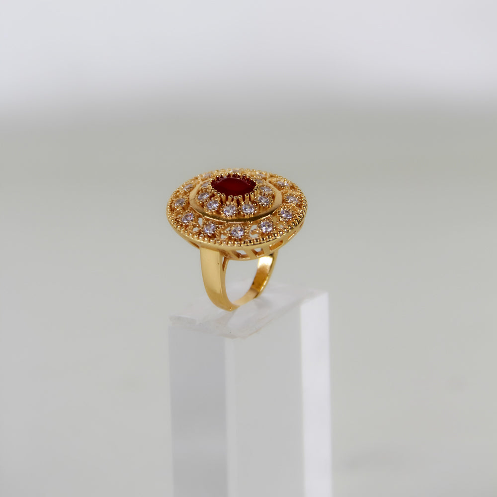 Two Layered Zircon Ring