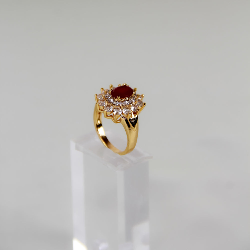 Ruby And Zircon Ring
