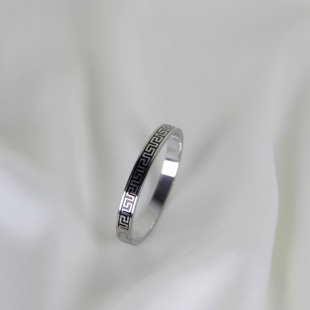 Silver Greek Key Bracelet