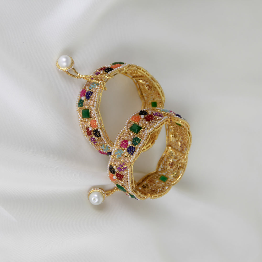 Ornate Openable Kara Bangles