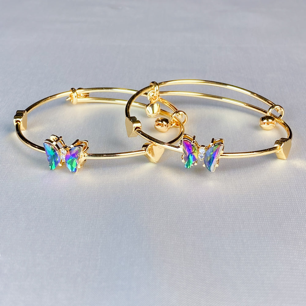 Adjustable Butterfly Bangles