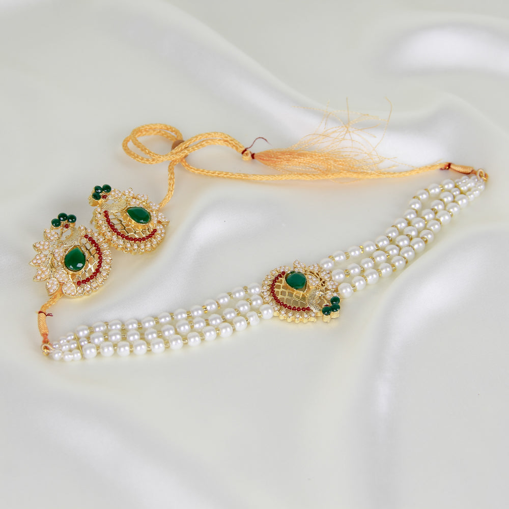 Peacock Choker Set