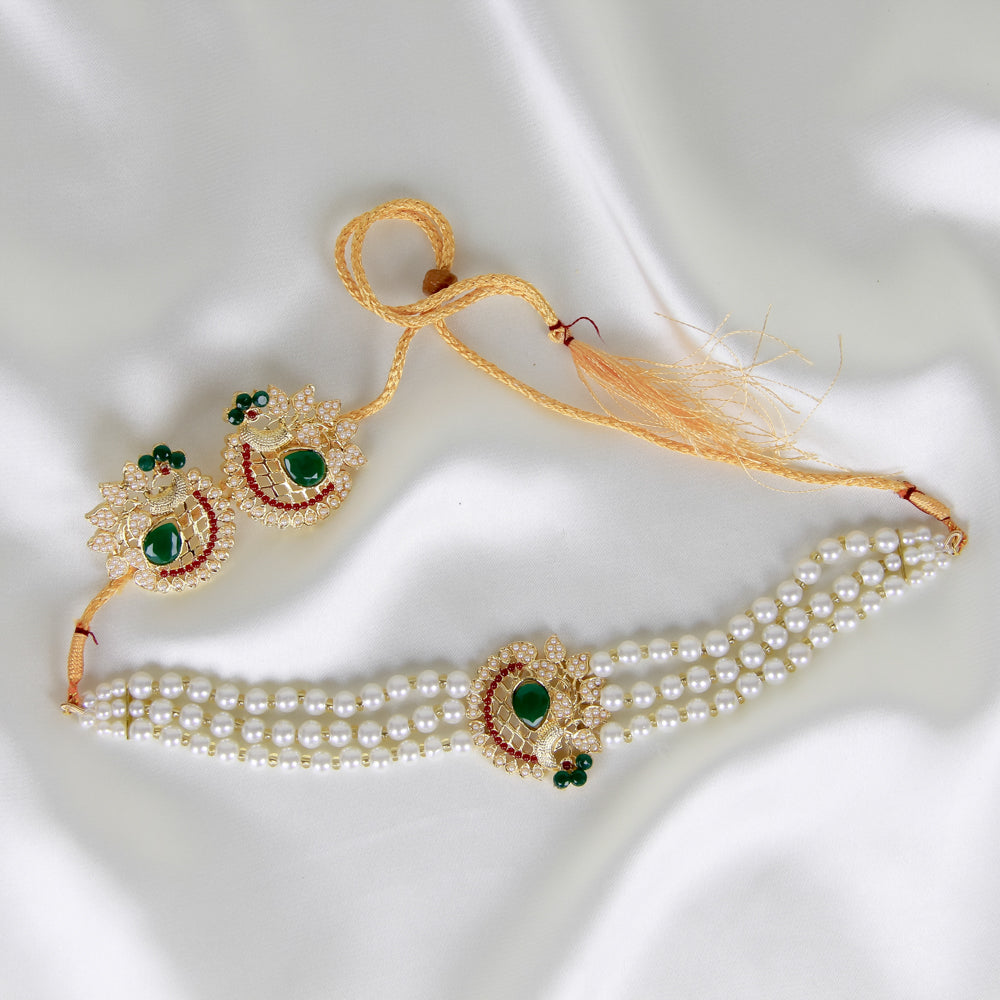 Peacock Choker Set