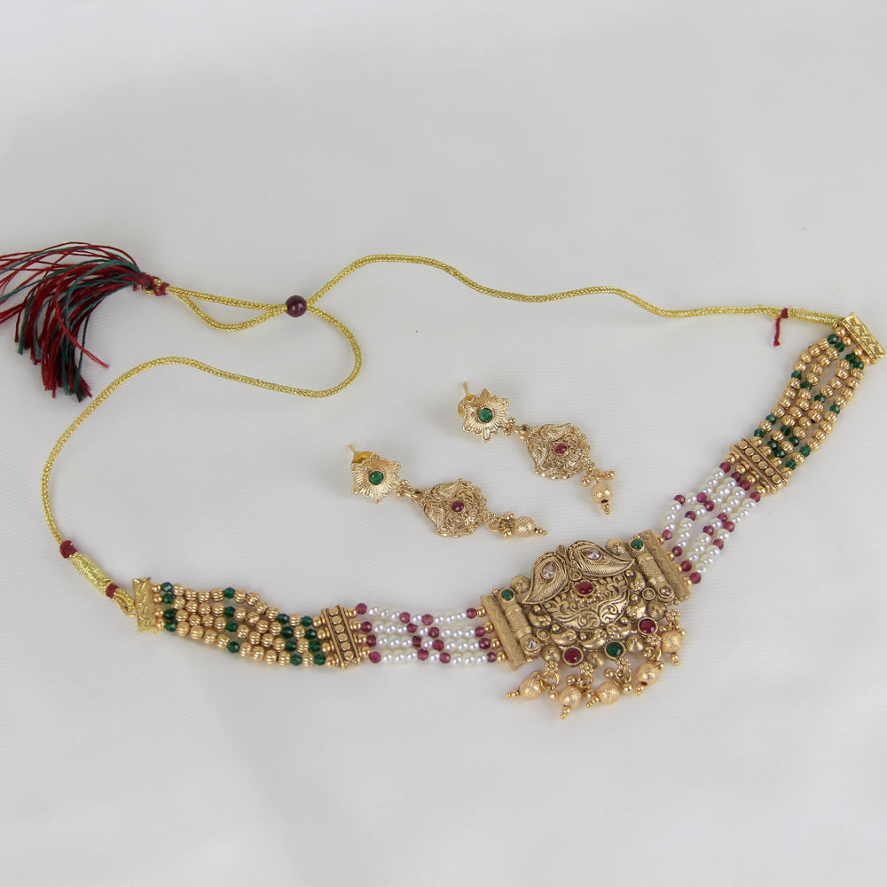 Maharani Bloom Choker Set