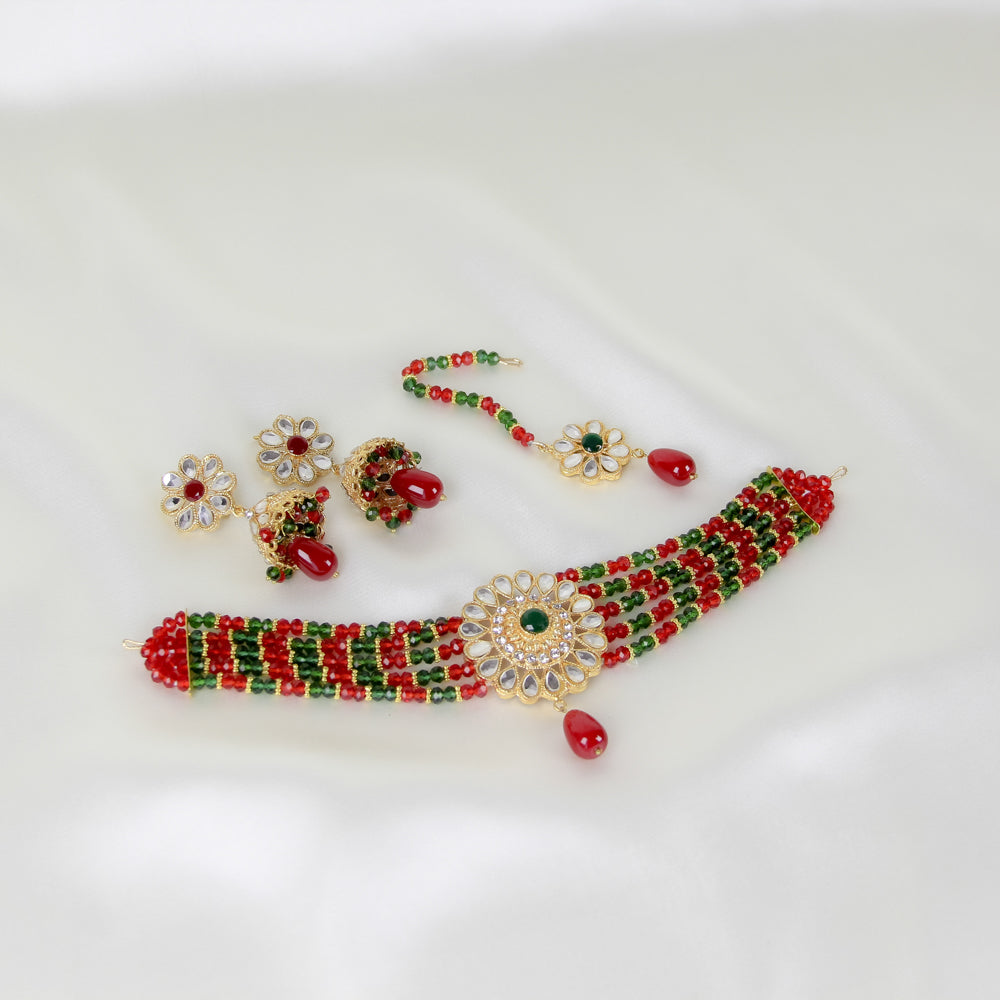 Multi Color Choker Set