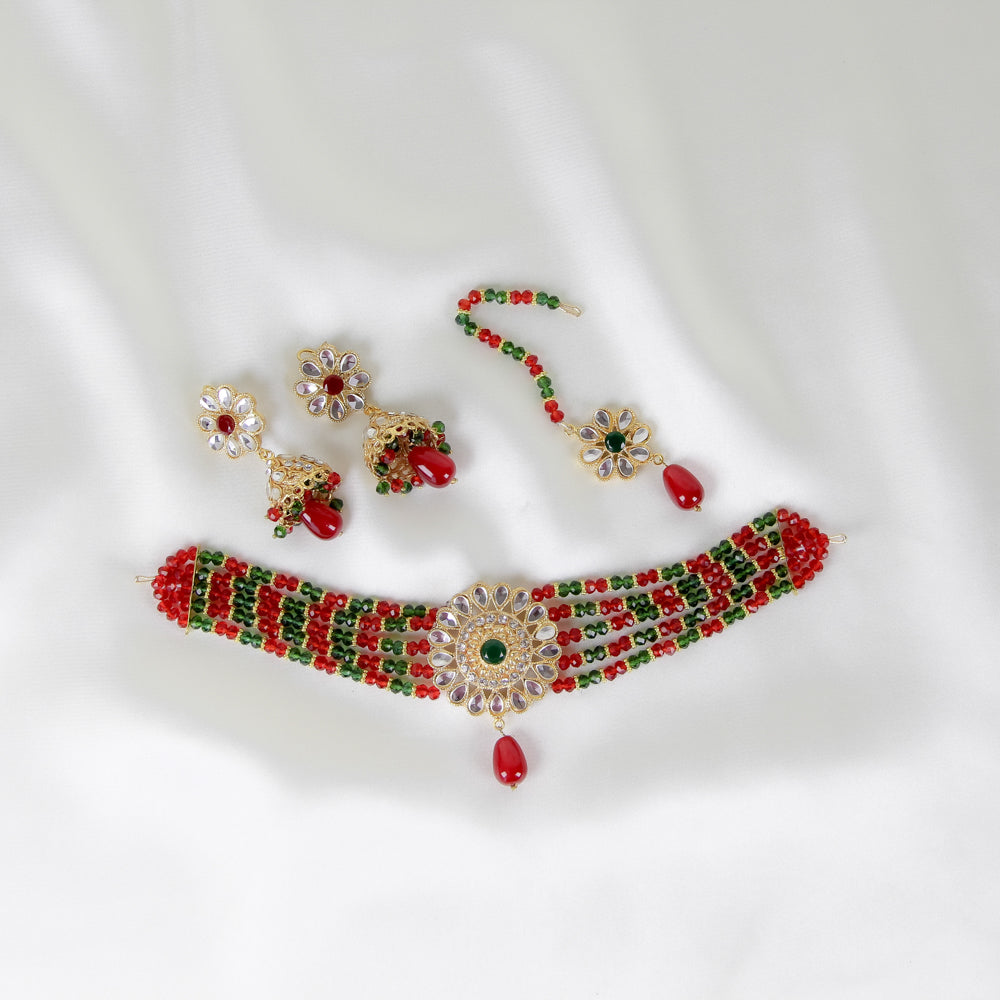 Multi Color Choker Set