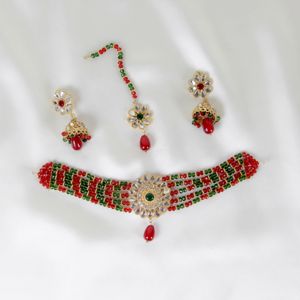 Multi Color Choker Set