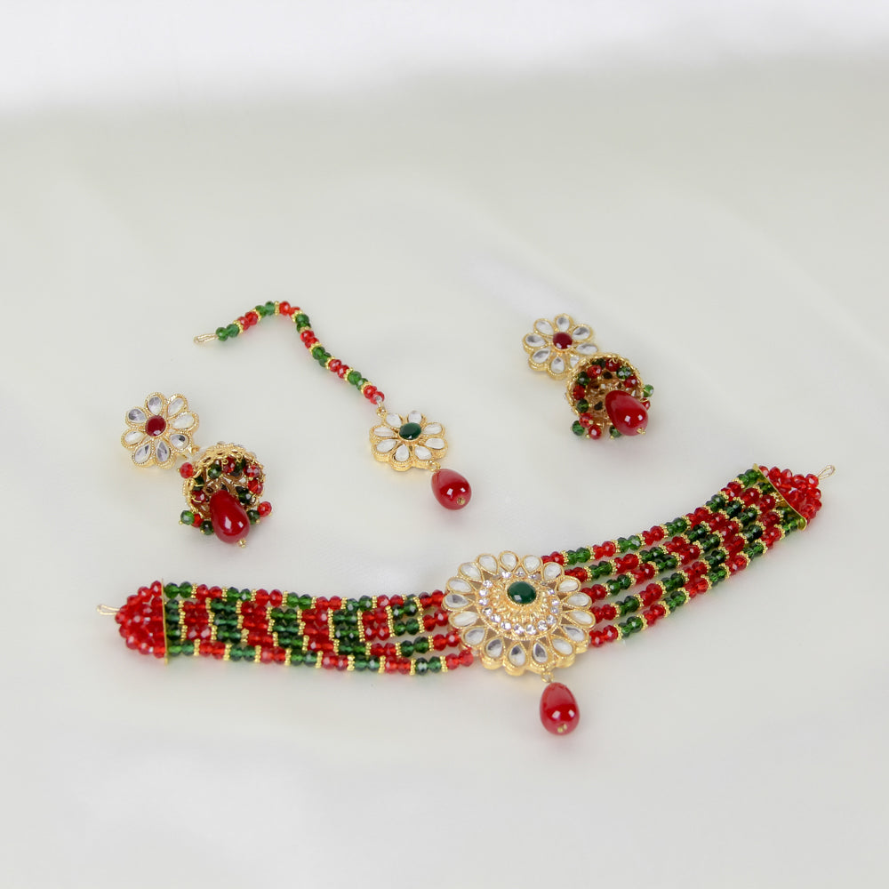 Multi Color Choker Set